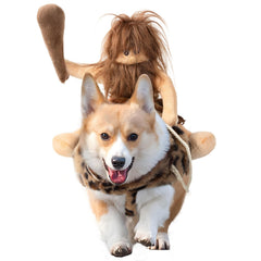 Disfraz DELIFUR para perro vaquero montando, perfecto para fotos divertidas de Halloween