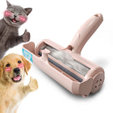 DELOMO Pet Hair Roller eliminando pelo de mascotas en sofá para un ambiente más limpio