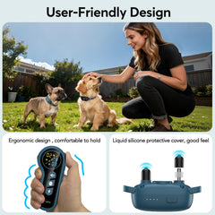 Delupet collar con alcance de 4500 ft para entrenamiento al aire libre.