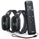 Delupet collar de entrenamiento para dos perros con control remoto a distancia.