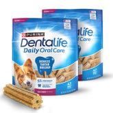 Dentalife paquetes dobles de pollo, refuerzan la higiene bucal diaria del perro.