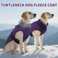 DENTRUN chaqueta para perro con cuello turtleneck ajustable para climas fríos.