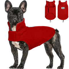 DentRUN abrigo reversible para perros con forro polar que mantiene el calor