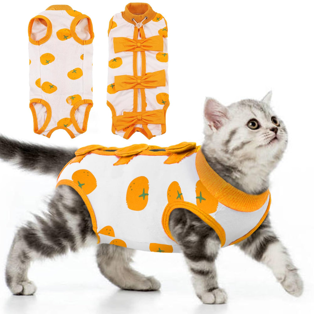 DENTRUN camiseta-recuperacion-gato-cirugia protege la zona quirúrgica mientras se mueve