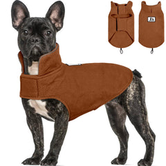 Capa reversible de DENTRUN para perro con forro polar, abrigo cálido para paseos invernales