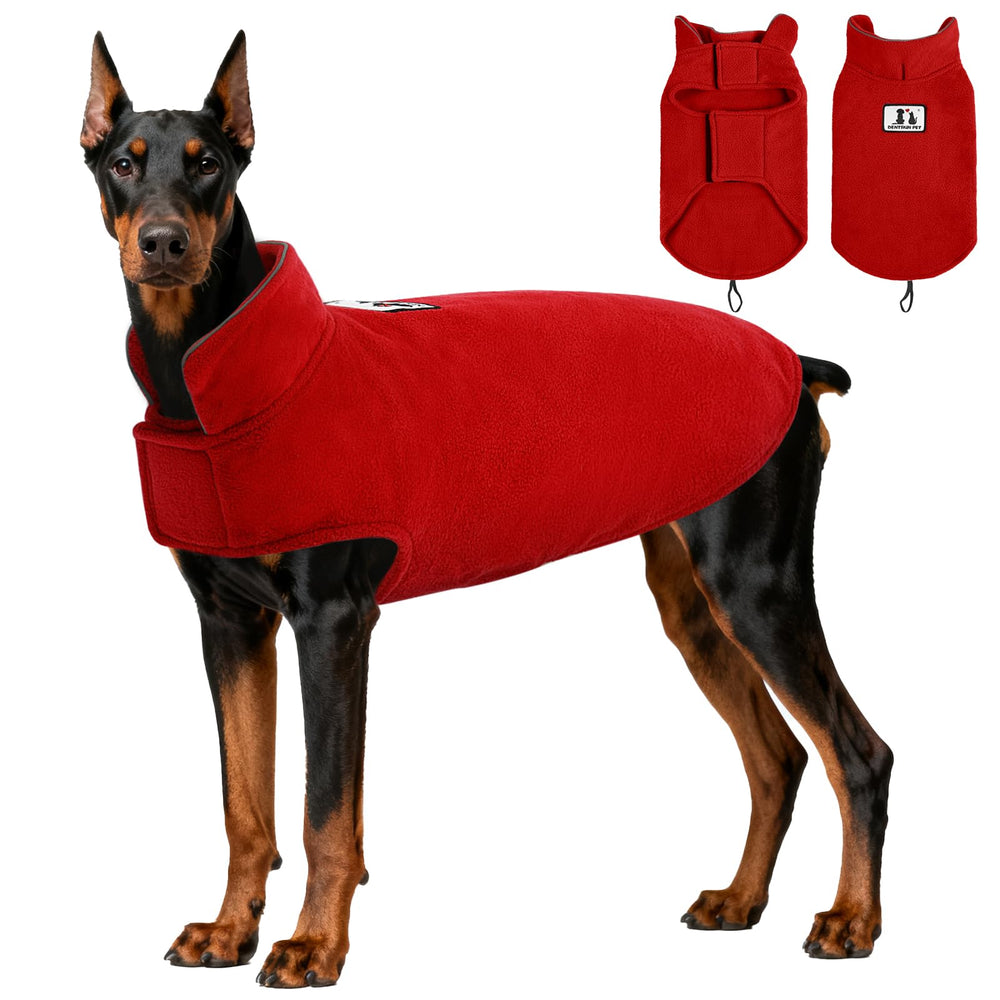 Chaleco reversible de DENTRUN para perro con viento, mantiene calor durante paseos.