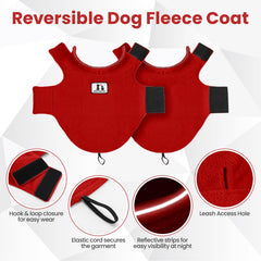 DENTRUN abrigo con abertura para correa dorsal para paseos sin complicaciones.