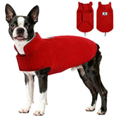 DENTRUN abrigo reversible de vellón con collar reflectante para visibilidad nocturna.