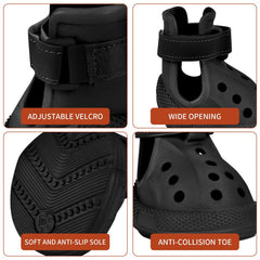 DEWVIE zapatos para perro, correa ajustable, ajuste cómodo y seguro.