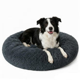 Cama DFQ redonda para perros de 31 pulgadas, confort estable.