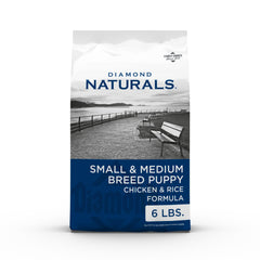 DIAMOND NATURALS cachorros con pollo real, croquetas pequeñas para crecimiento diario