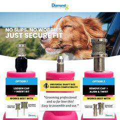 Diamondg Lima para perros con bajo ruido y vibración para sesiones tranquilas