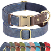 Didog collar gigante, vista general del diseño ancho, cómodo para uso diario.