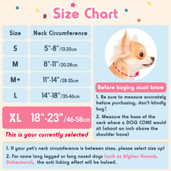 Didopet guía de tamaño XL para cuello de perro, ayuda a elegir la talla adecuada.