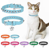 DILLYBUD collar de cuero para gatos con sonaja que ayuda a localizar al felino