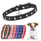 Collar de cuero DILLYBUD para perros medianos con tacto suave, fácil de limpiar.