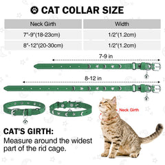 DILLYBUD collar con hebilla de ajuste para gatos.