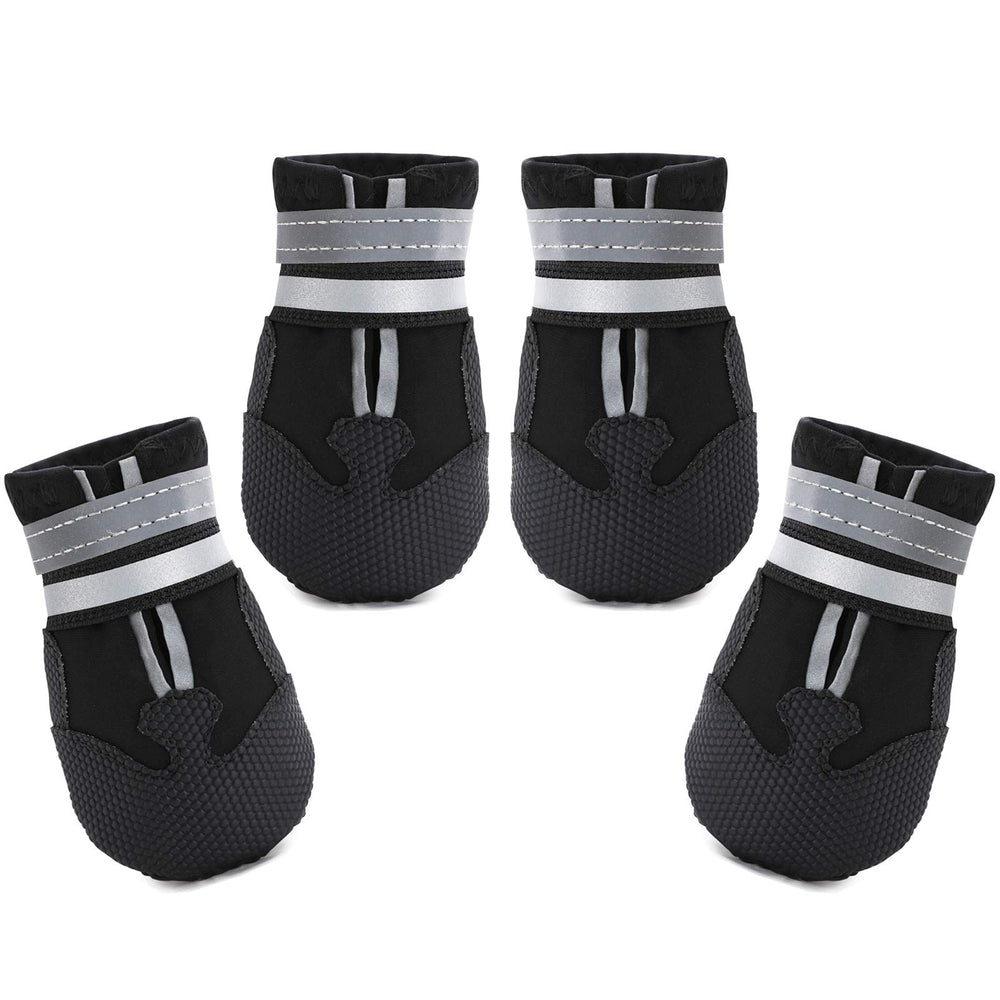 Dimicoo Botas impermeables para perros medianos en nieve: protección segura para caminatas.