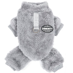 Dinkinty suéter para perro gris talla xxs, calor cómodo para paseos