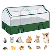 Dinmo Playpen para conejos de interior con suelo impermeable, fácil limpieza diaria