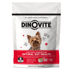 Dinovite 3 en 1 Probiotico para perros pequenos, mejora la salud intestinal.