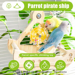 Columpio para cockatiel interactivo, reduce el aburrimiento.