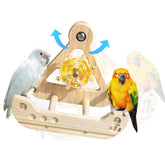 DINTSTYLE percha-juguete para aves colgante, estimula juego y entrenamiento.