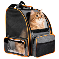 Discala mochila transportín ventilada frontal para mascota con buena visibilidad