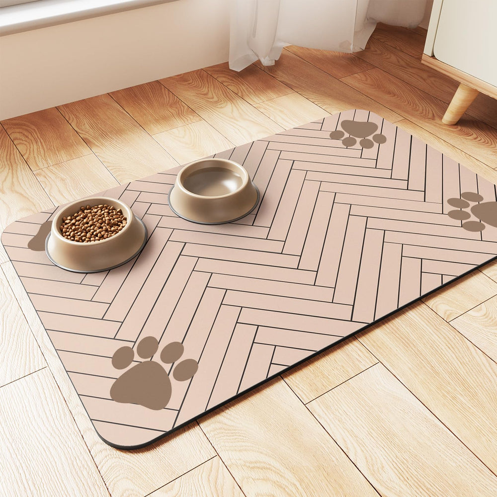 DK177 alfombra absorbente para mascotas, recoge derrames de agua y comida