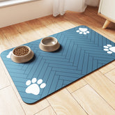 DK177 mat-alimentacion-absorbente para perros y gatos, mantiene el área de comida limpia y seca.