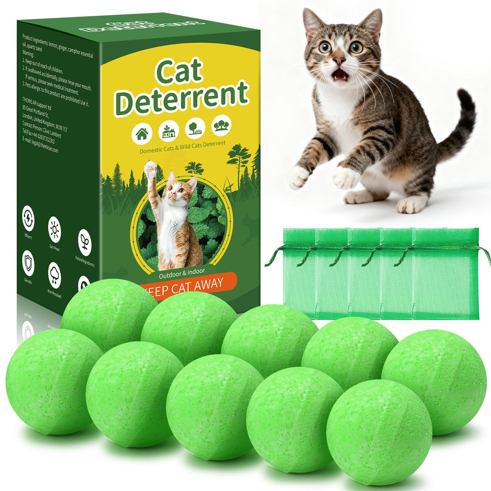 DOBYONE bola repelente para gatos: mantiene interiores y exteriores libres de visitas felinas.