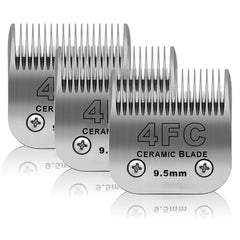 Hojas cerámicas 4FC DODAER tres pack, corte de 9,5 mm para mascotas
