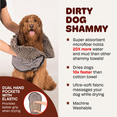 Dog Gone Smart Dirty Dog Shammy: secado ultrarrápido tras playa o lluvia.