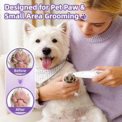 Recortadora de patas para perros con bajo ruido para sesiones tranquilas.