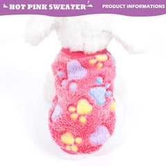 dog-sweaters azul frente: felpa suave para climas fríos