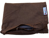 Dogbed4less funda exterior denim marrón 40x35x4 para cama de perro.
