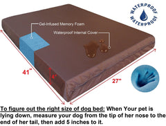 Dogbed4less funda interior impermeable, protección contra derrames y limpieza rápida.