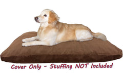 Dogbed4less lavable a máquina denim marrón, mantenimiento sencillo.