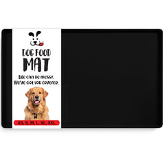 DogBuddy alfombrilla para alimentación impermeable bajo los platos para perros y gatos, protege el suelo.