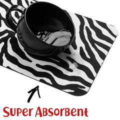 DogBuddy alfombrilla Zebra fácil de limpiar, ideal para manchas.