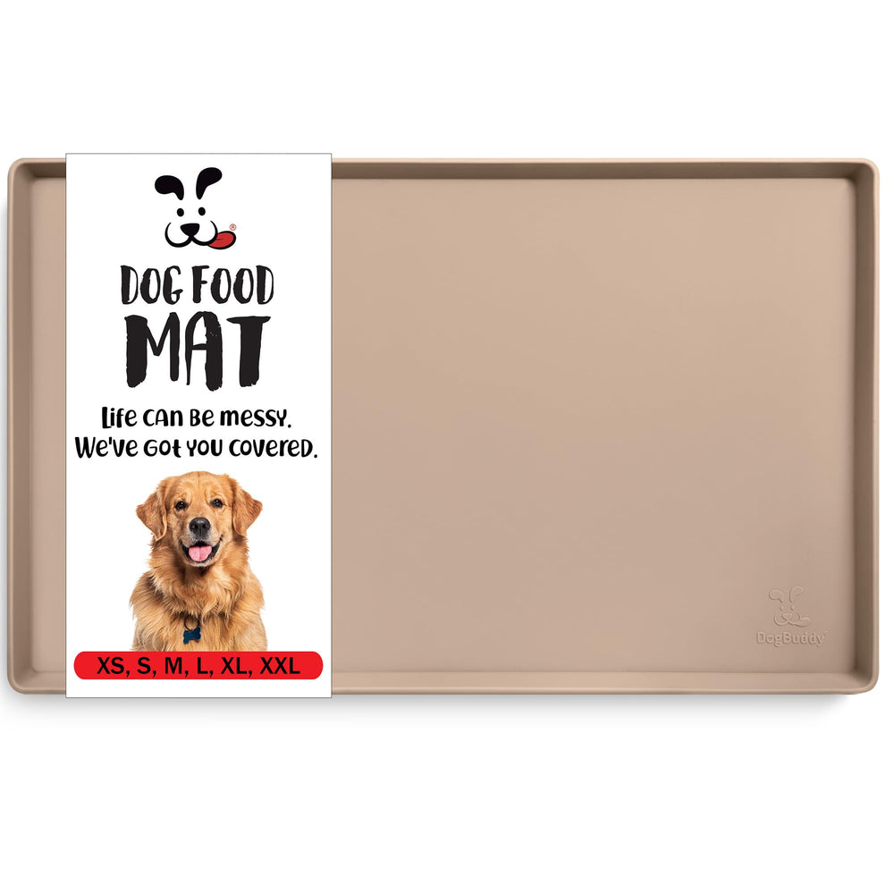 DogBuddy alfombrilla para comida con bordes altos evita derrames.