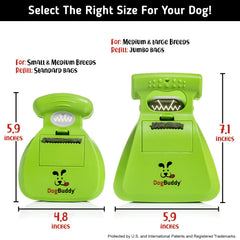 DogBuddy Pooper Scooper tamaño pequeño, ideal para perros pequeños.