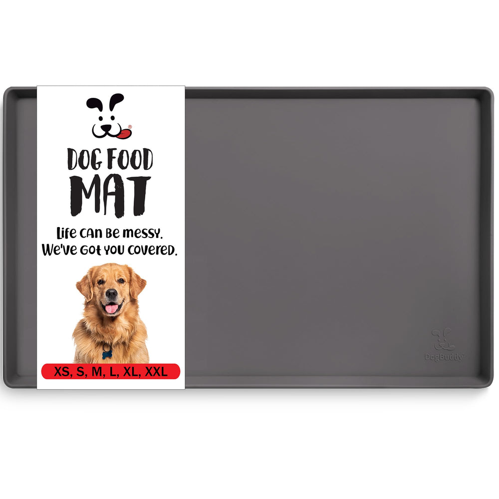 DogBuddy tapete de alimentación para perros, protege el piso de derrames.