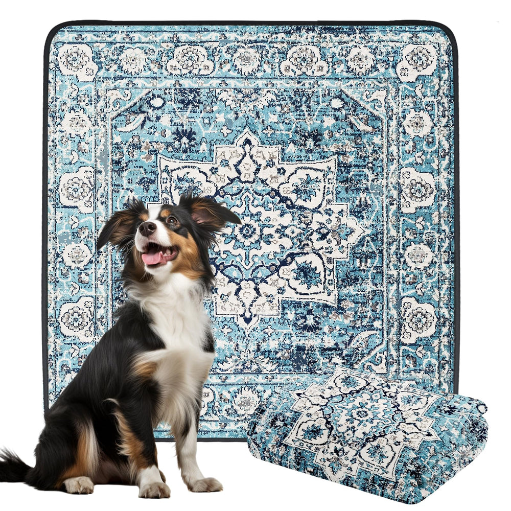 Dogcator pad lavable oceano azul, protección contra derrames para mascotas