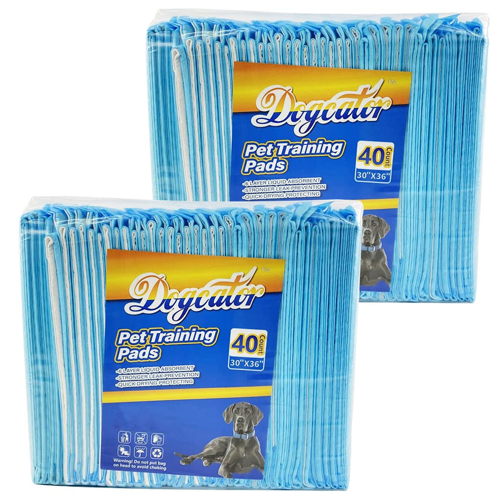Dogcator pads extragrandes 30x36, ideales para entrenamiento diario y protección de suelos.
