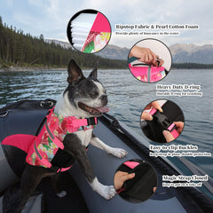 Dogcheer chaleco salvavidas con ajuste cómodo, se adapta al cuerpo del perro.