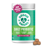 Doggie Dailies Probiotics: botella para perros, apoyo digestivo.