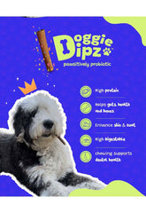 Doggie Dipz palitos de duración larga para entretenimiento y masticación