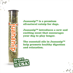 Juguete resistente de Doggijuana, doble capa y cuerda para morder y tirar.