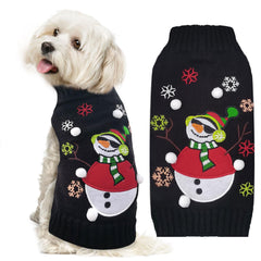 Doggyzstyle sudadera navidad negro muñeco de nieve, ideal para fiestas y calidez.